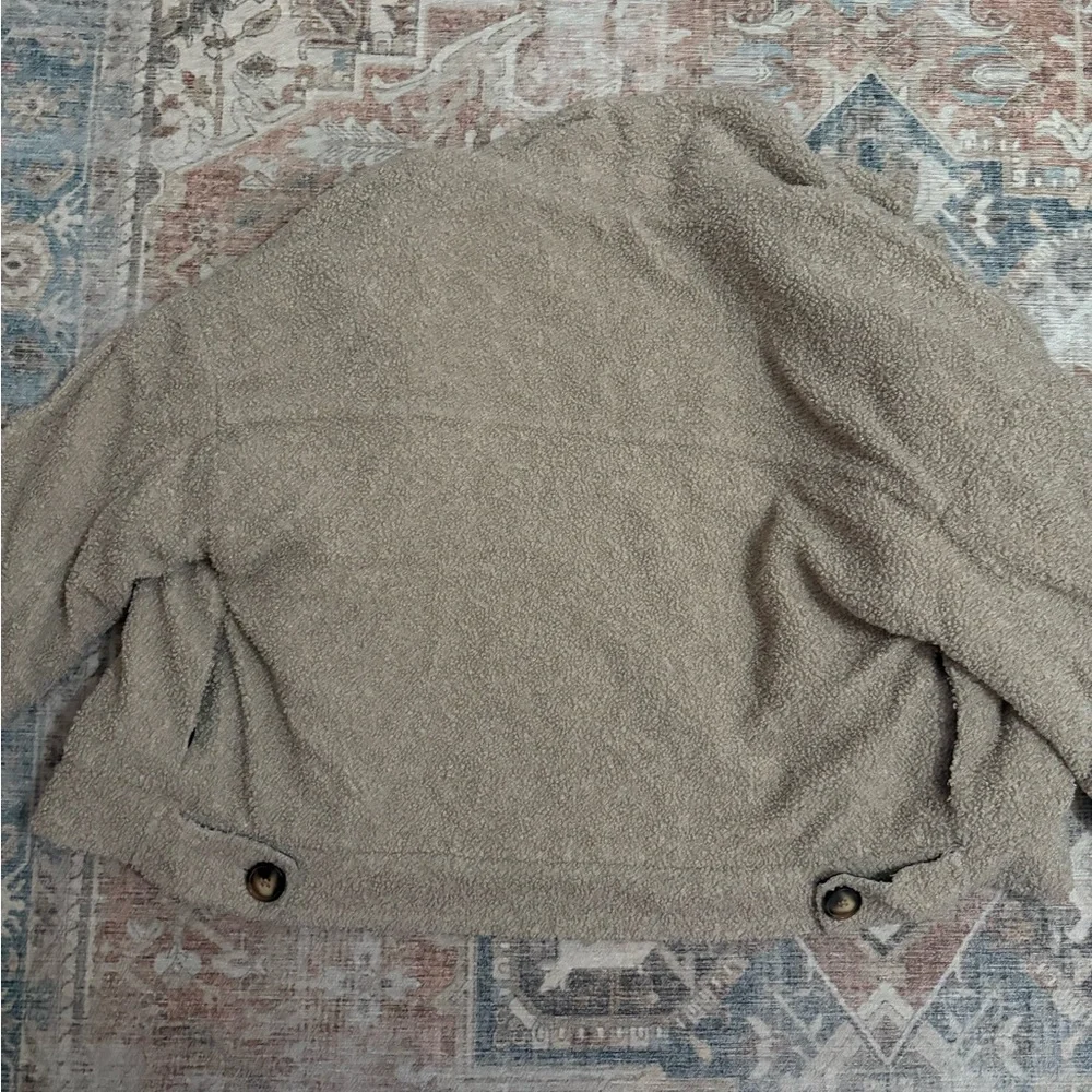 NastyGal Cozy Cream Teddy Jacket for Women - Picture 7 of 7